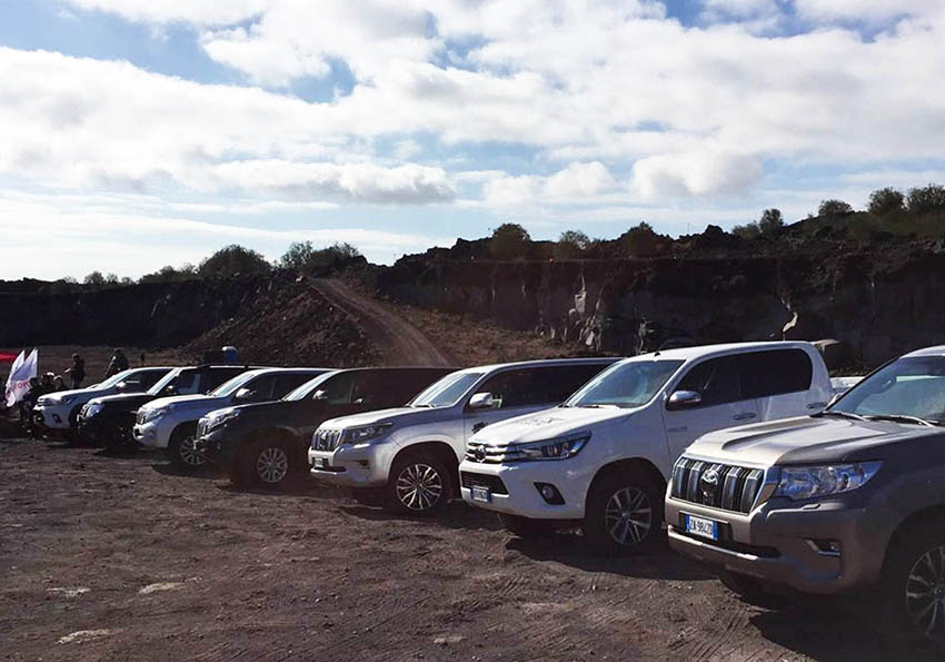 Evento lancio Rav4 lungo le pendici dell'Etna